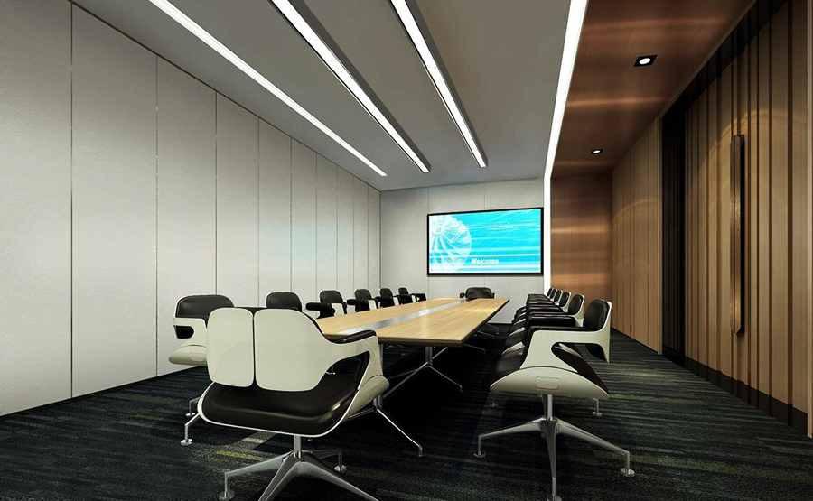 东莞中型会议室效果图,中型会议室装修效果图,中型会议室效果图图片